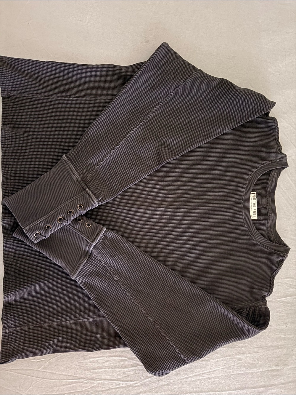 We The Free Lapis Cuff Long Sleeve Top. Size Small - Picture 7 of 8